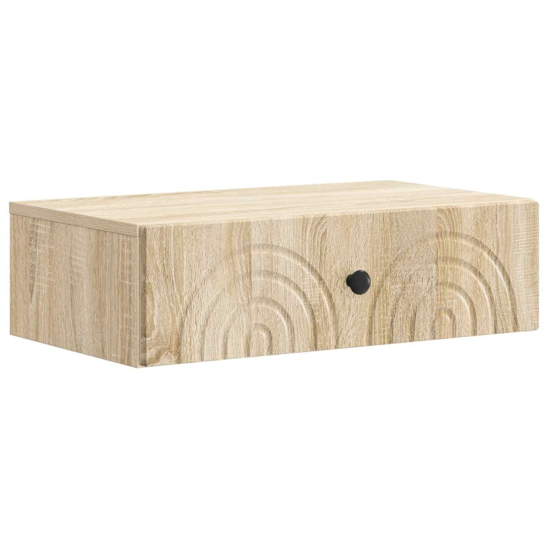 vidaXL Τραπεζάκι Τοίχου Sonoma Δρυς 59 x 34,5 x 17 εκ.