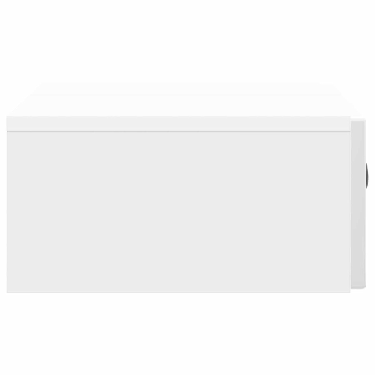 vidaXL Τραπεζάκι Τοίχου Γυαλιστερό Λευκό 59 x 34,5 x 17 εκ.