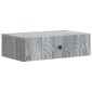 vidaXL Τραπεζάκι Τοίχου Γκρι Sonoma 59 x 34,5 x 17 εκ.