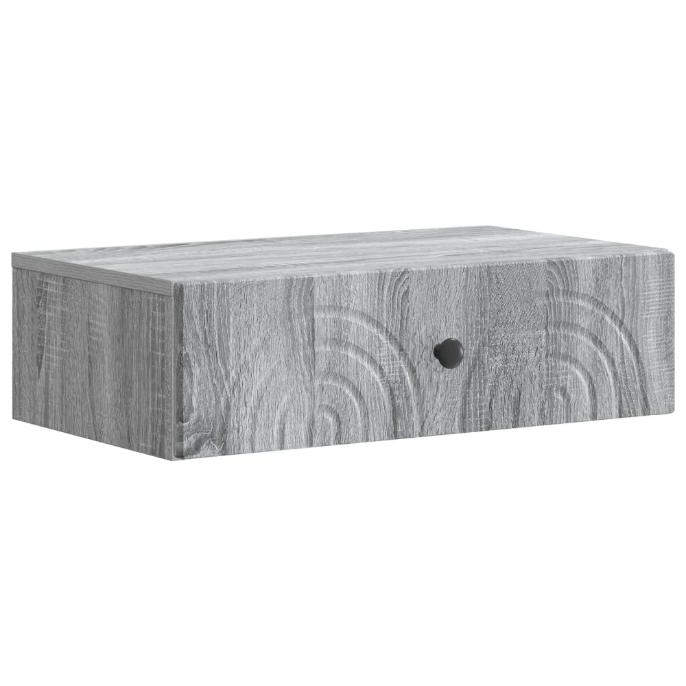 vidaXL Τραπεζάκι Τοίχου Γκρι Sonoma 59 x 34,5 x 17 εκ.
