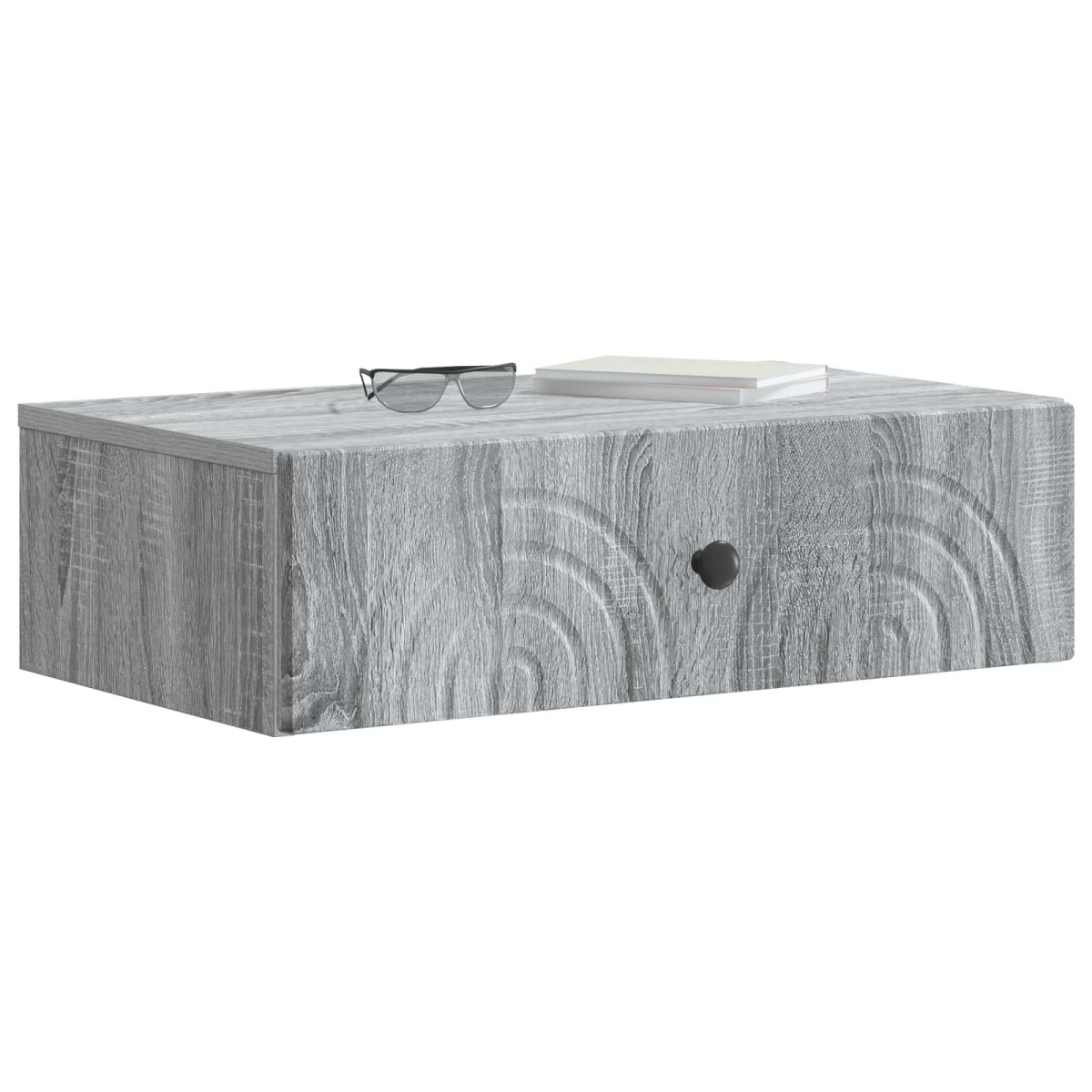 vidaXL Τραπεζάκι Τοίχου Γκρι Sonoma 59 x 34,5 x 17 εκ.