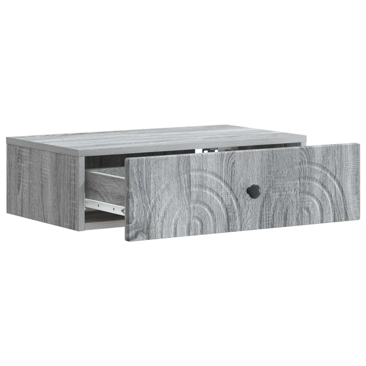 vidaXL Τραπεζάκι Τοίχου Γκρι Sonoma 59 x 34,5 x 17 εκ.