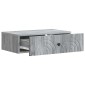 vidaXL Τραπεζάκι Τοίχου Γκρι Sonoma 59 x 34,5 x 17 εκ.