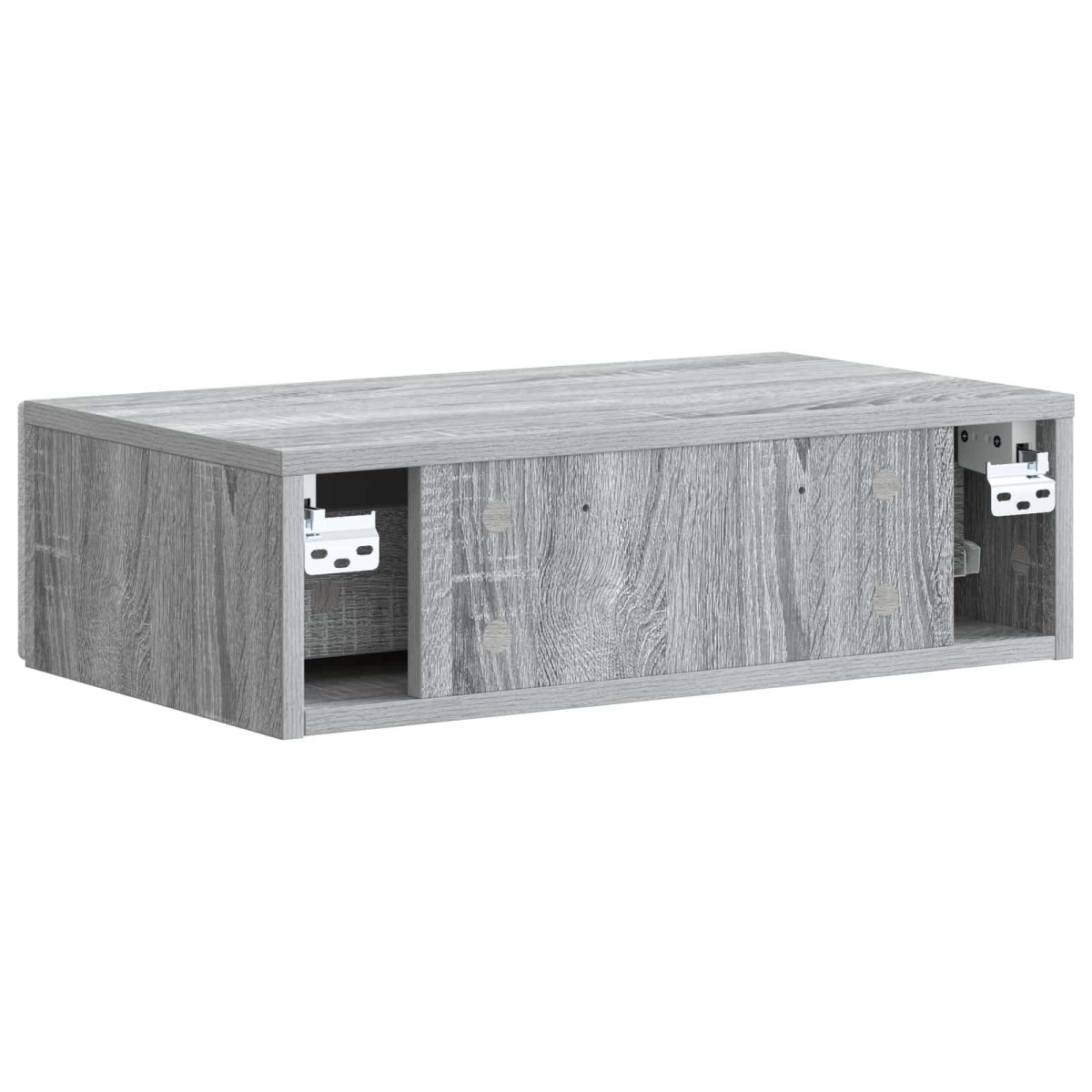 vidaXL Τραπεζάκι Τοίχου Γκρι Sonoma 59 x 34,5 x 17 εκ.
