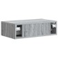 vidaXL Τραπεζάκι Τοίχου Γκρι Sonoma 59 x 34,5 x 17 εκ.
