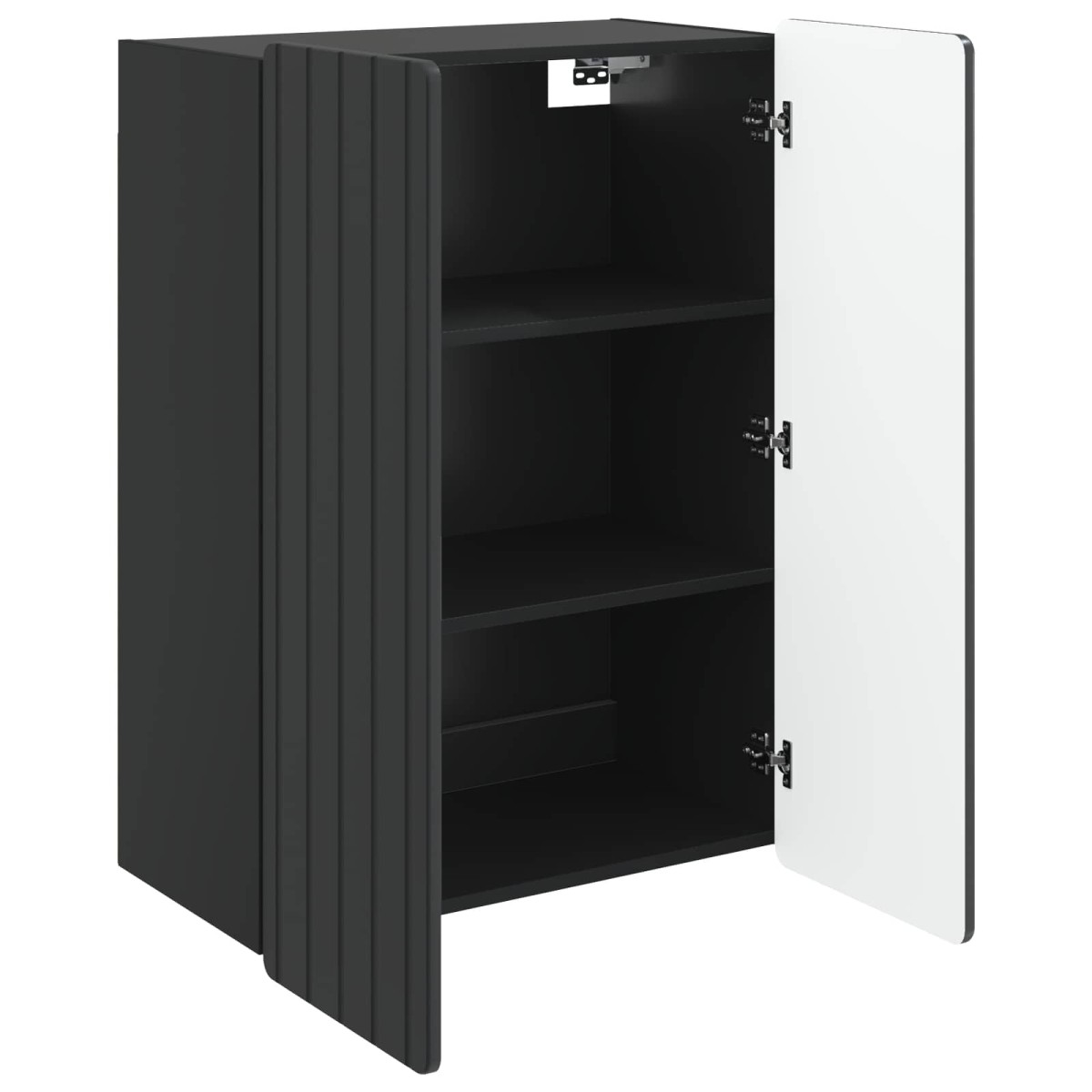 vidaXL Τοίχου Ντουλάπα Μαύρο 66 x 34,5 x 92 εκ. Επεξεργασμένο Ξύλο
