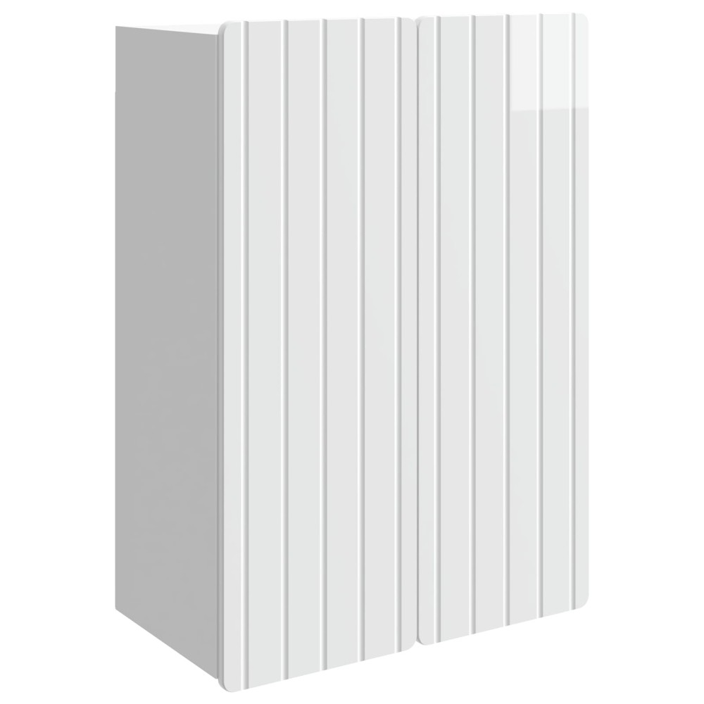 vidaXL Τοίχου Ντουλάπα Γυαλιστερό Λευκό 66 x 34,5 x 92 εκ.