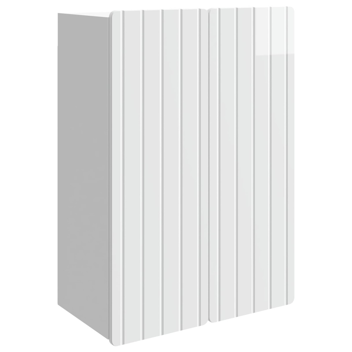 vidaXL Τοίχου Ντουλάπα Γυαλιστερό Λευκό 66 x 34,5 x 92 εκ.