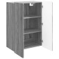vidaXL Τοίχου Ντουλάπα Γκρι Sonoma 66 x 34,5 x 92 εκ.