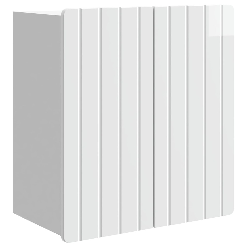 vidaXL Τοίχου Ντουλάπα Γυαλιστερό Λευκό 59 x 31 x 64 εκ.