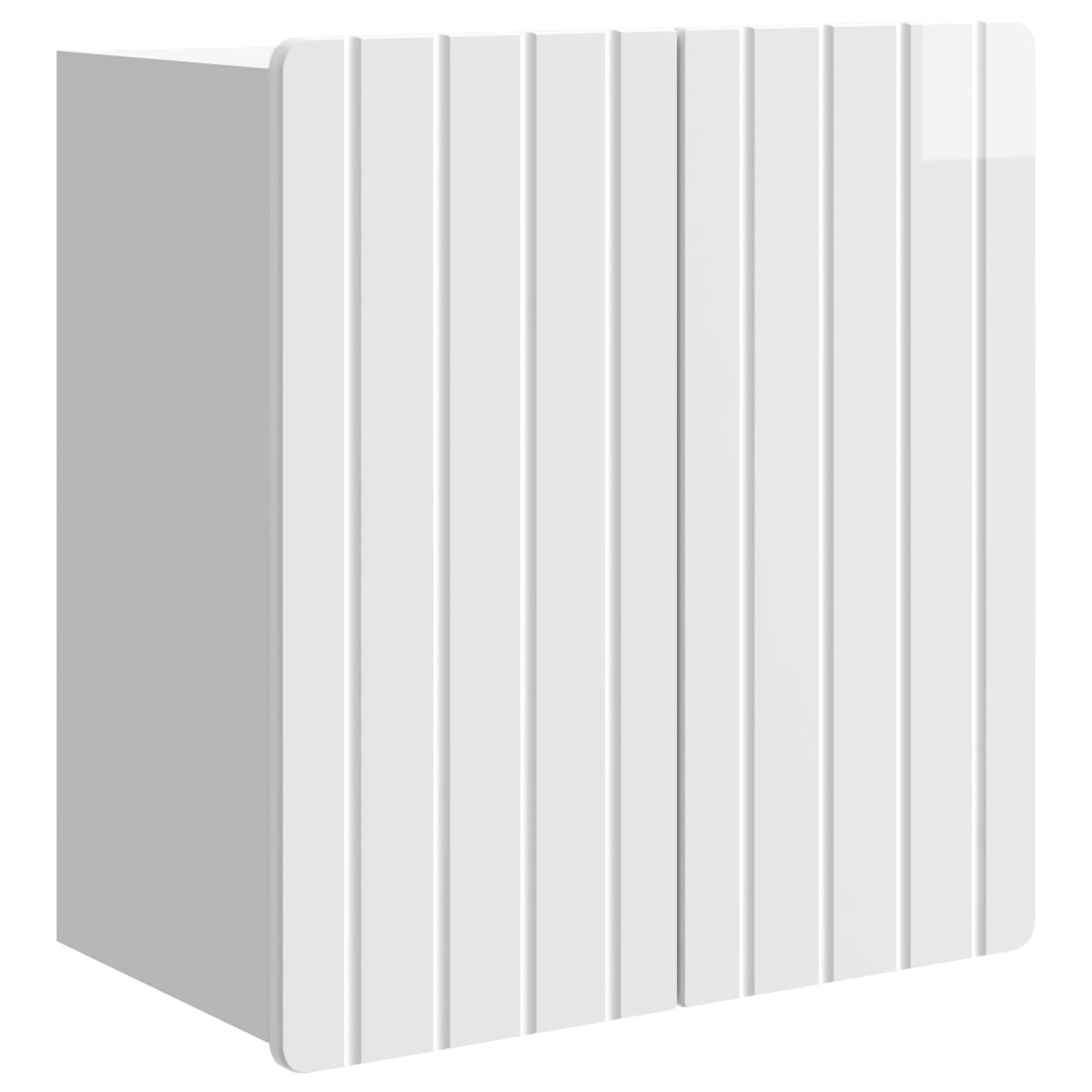 vidaXL Τοίχου Ντουλάπα Γυαλιστερό Λευκό 59 x 31 x 64 εκ.