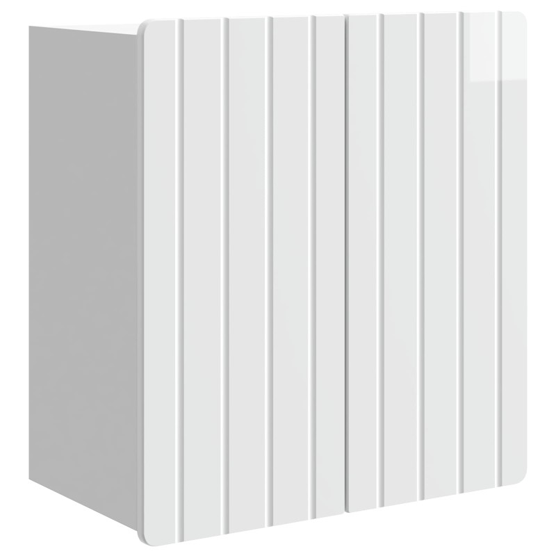 vidaXL Τοίχου Ντουλάπα Γυαλιστερό Λευκό 59 x 31 x 64 εκ.