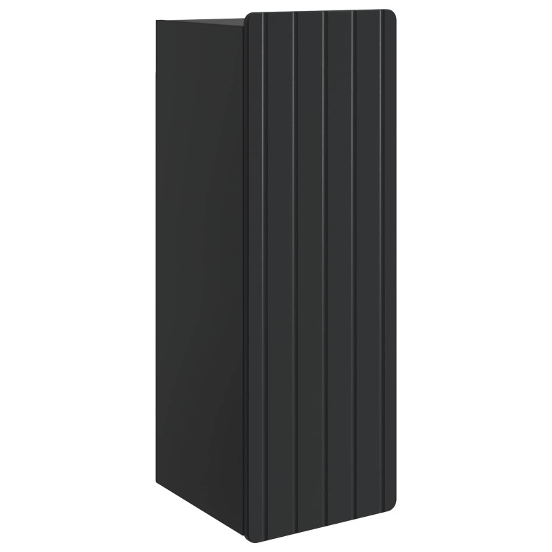 vidaXL Τοίχου Ντουλάπα Μαύρο 33 x 34,5 x 94 εκ. Επεξεργασμένο Ξύλο