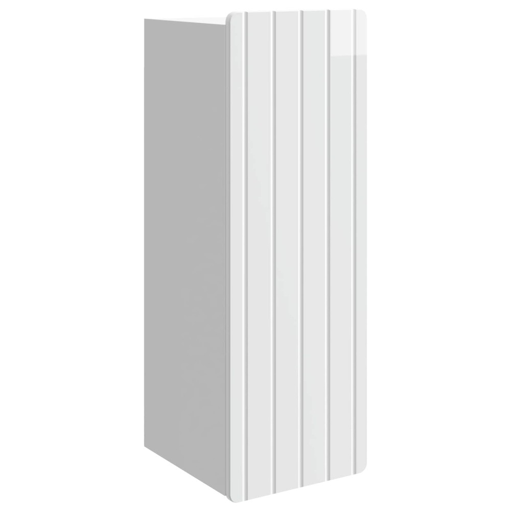 vidaXL Τοίχου Ντουλάπα Γυαλιστερό Λευκό 33 x 34,5 x 94 εκ.