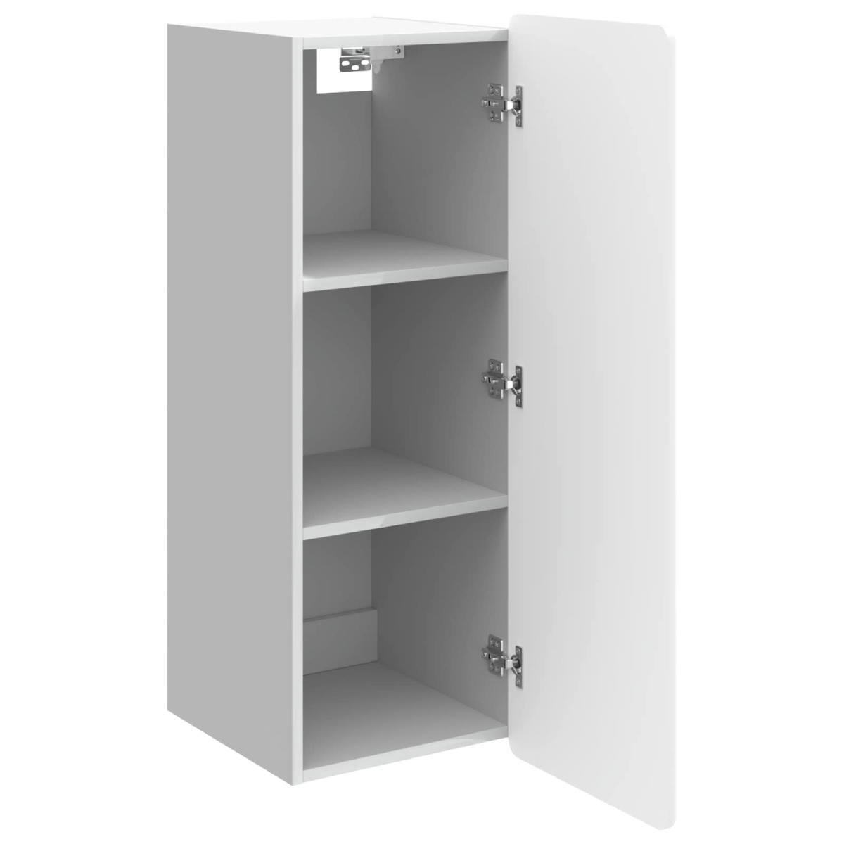 vidaXL Τοίχου Ντουλάπα Γυαλιστερό Λευκό 33 x 34,5 x 94 εκ.