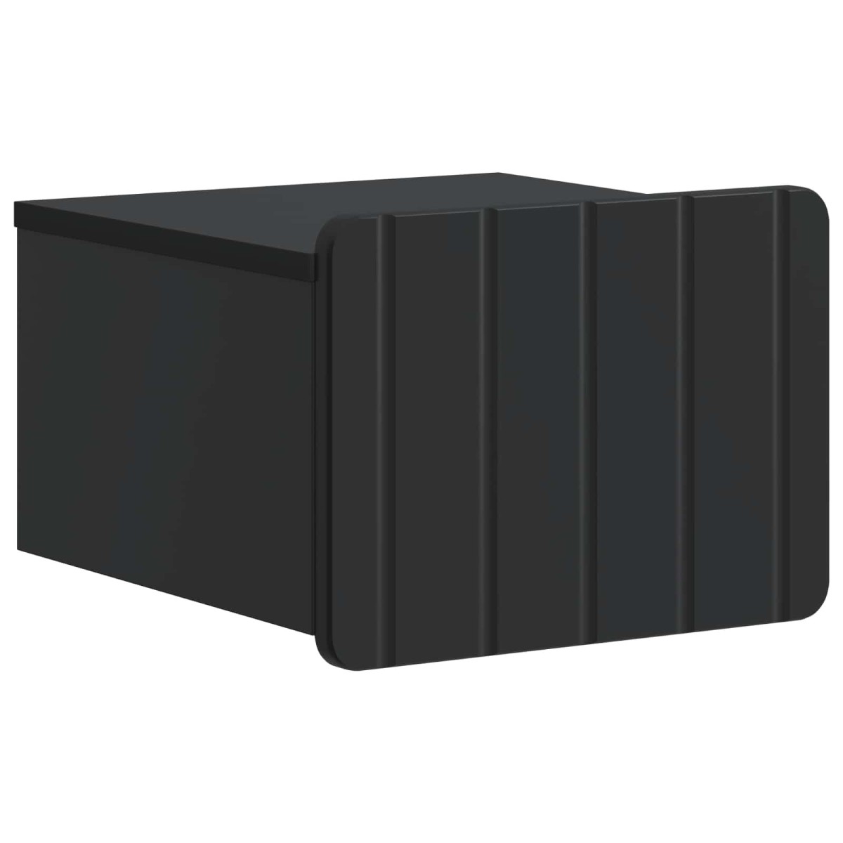 vidaXL Τοίχου Κρεμαστό Κομοδίνο 2 τμχ. Μαύρο 33 x 34,5 x 24 εκ.