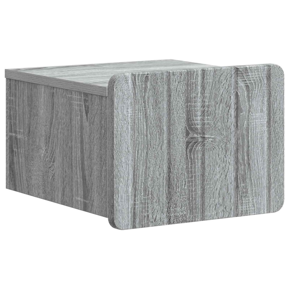 vidaXL Τοίχου Κρεμαστό Κομοδίνο Γκρι Sonoma 33 x 34,5 x 24 εκ.