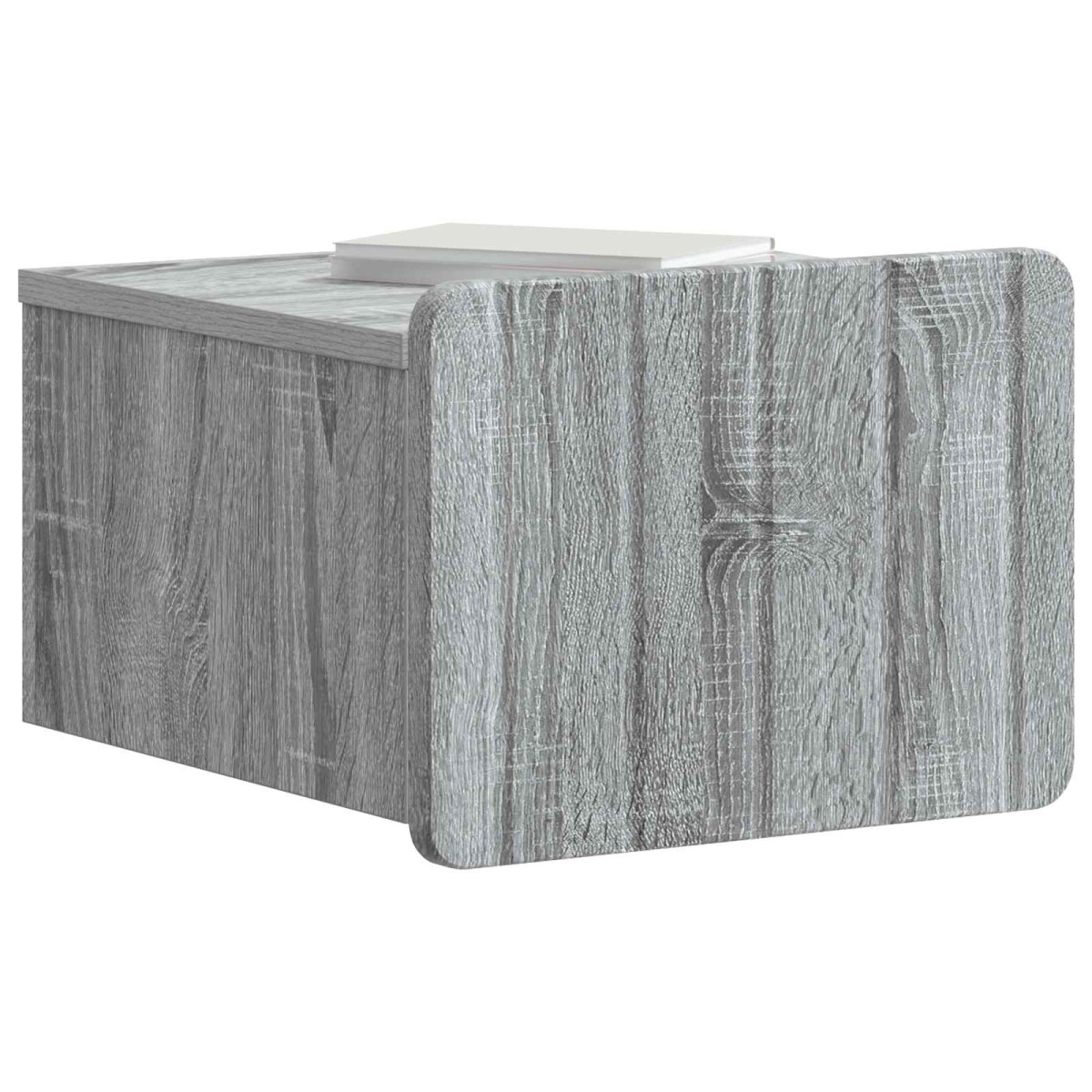 vidaXL Τοίχου Κρεμαστό Κομοδίνο Γκρι Sonoma 33 x 34,5 x 24 εκ.