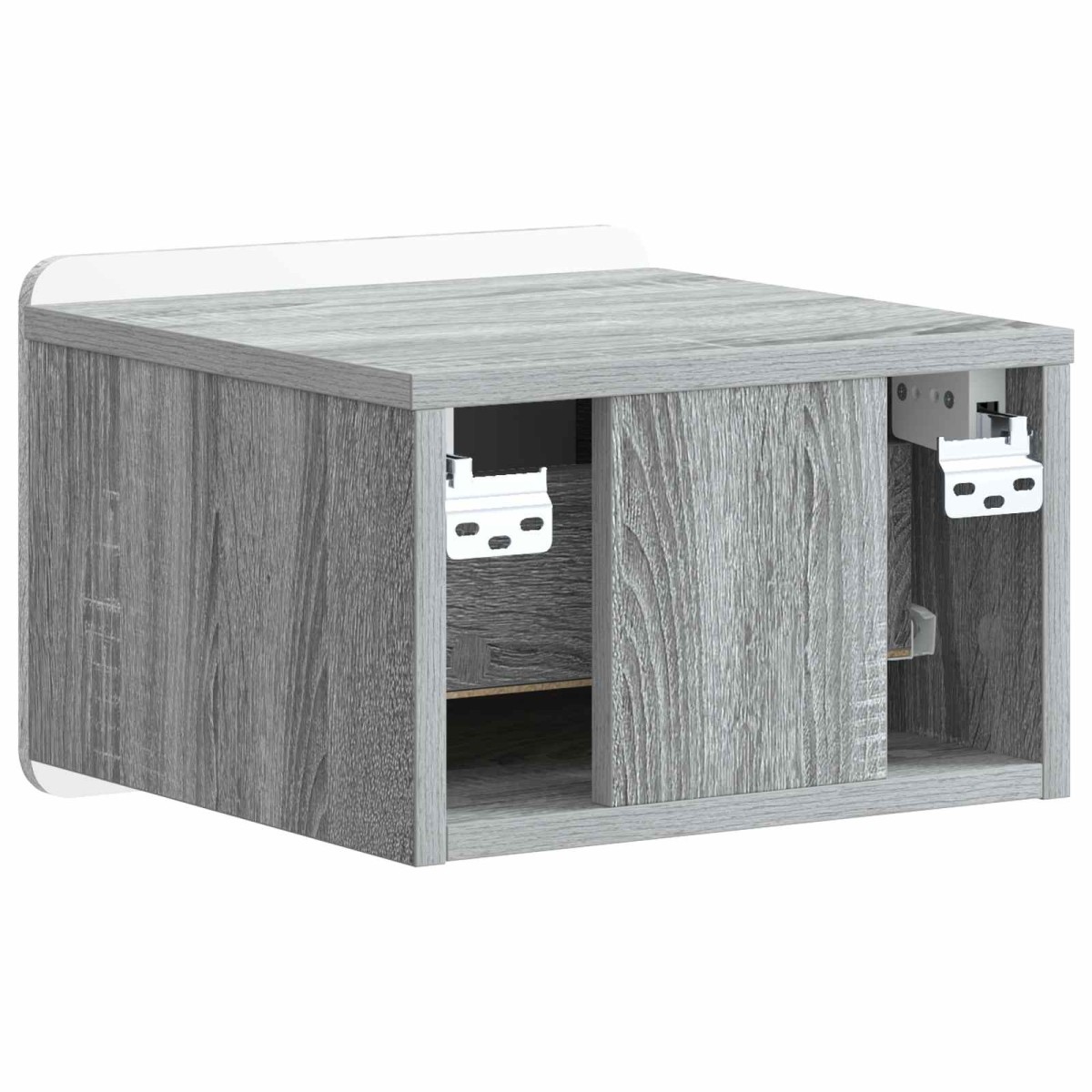 vidaXL Τοίχου Κρεμαστό Κομοδίνο Γκρι Sonoma 33 x 34,5 x 24 εκ.