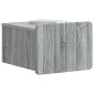 vidaXL Τοίχου Κρεμαστό Κομοδίνο 2 τμχ. Γκρι Sonoma 33 x 34,5 x 24 εκ.