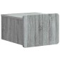 vidaXL Τοίχου Κρεμαστό Κομοδίνο 2 τμχ. Γκρι Sonoma 33 x 34,5 x 24 εκ.