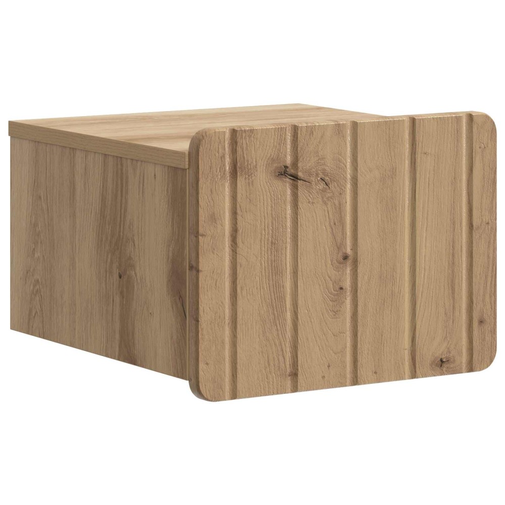vidaXL Τοίχου Κρεμαστό Κομοδίνο Artisan Δρυς 33 x 34,5 x 24 εκ.