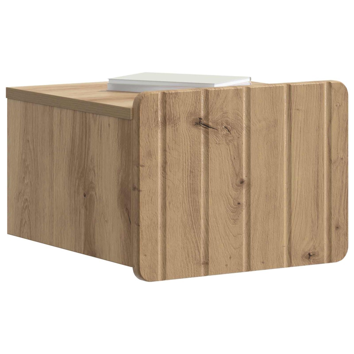vidaXL Τοίχου Κρεμαστό Κομοδίνο Artisan Δρυς 33 x 34,5 x 24 εκ.