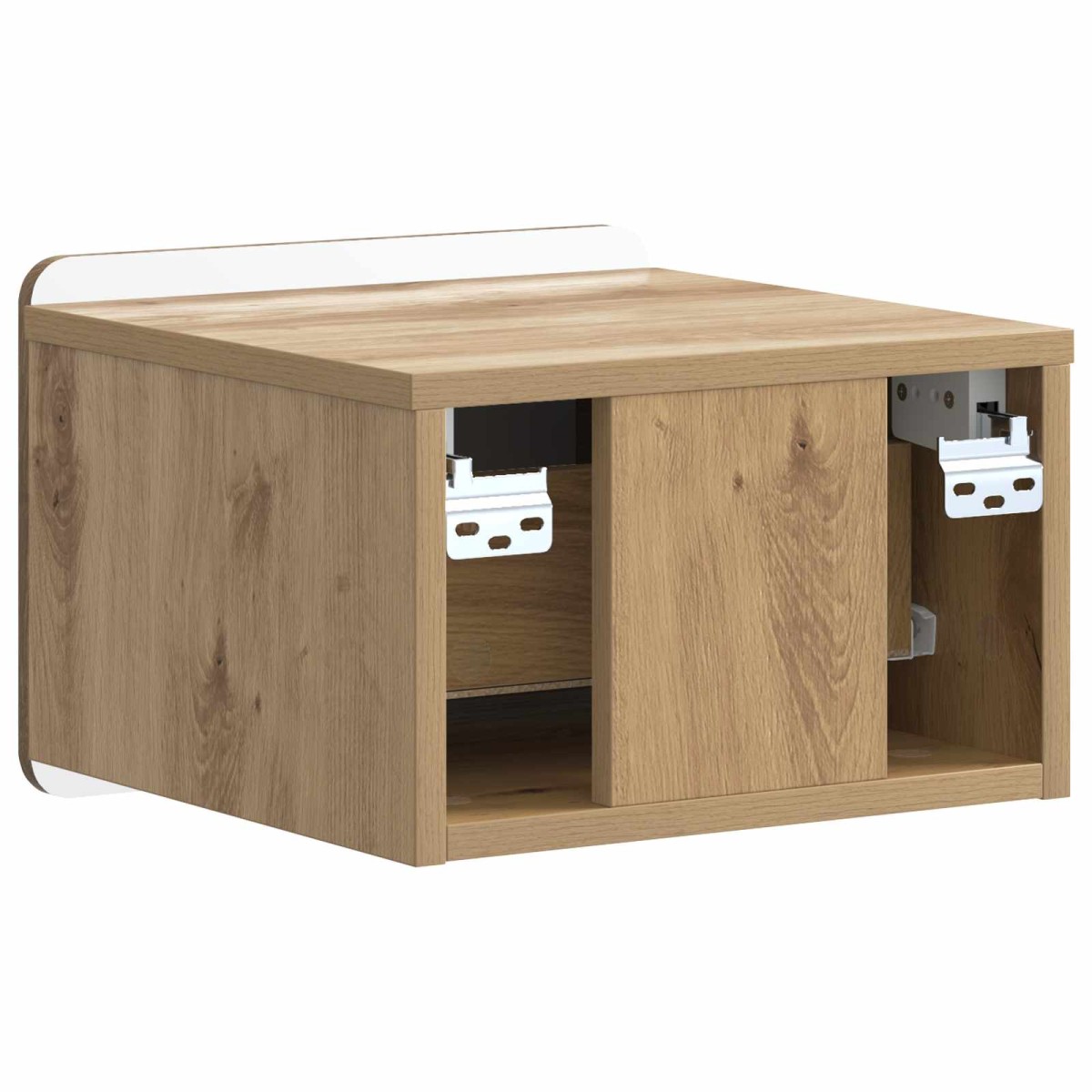 vidaXL Τοίχου Κρεμαστό Κομοδίνο Artisan Δρυς 33 x 34,5 x 24 εκ.