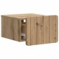 vidaXL Τοίχου Κρεμαστό Κομοδίνο 2 τμχ. Artisan Δρυς 33 x 34,5 x 24 εκ.