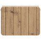 vidaXL Τοίχου Κρεμαστό Κομοδίνο 2 τμχ. Artisan Δρυς 33 x 34,5 x 24 εκ.