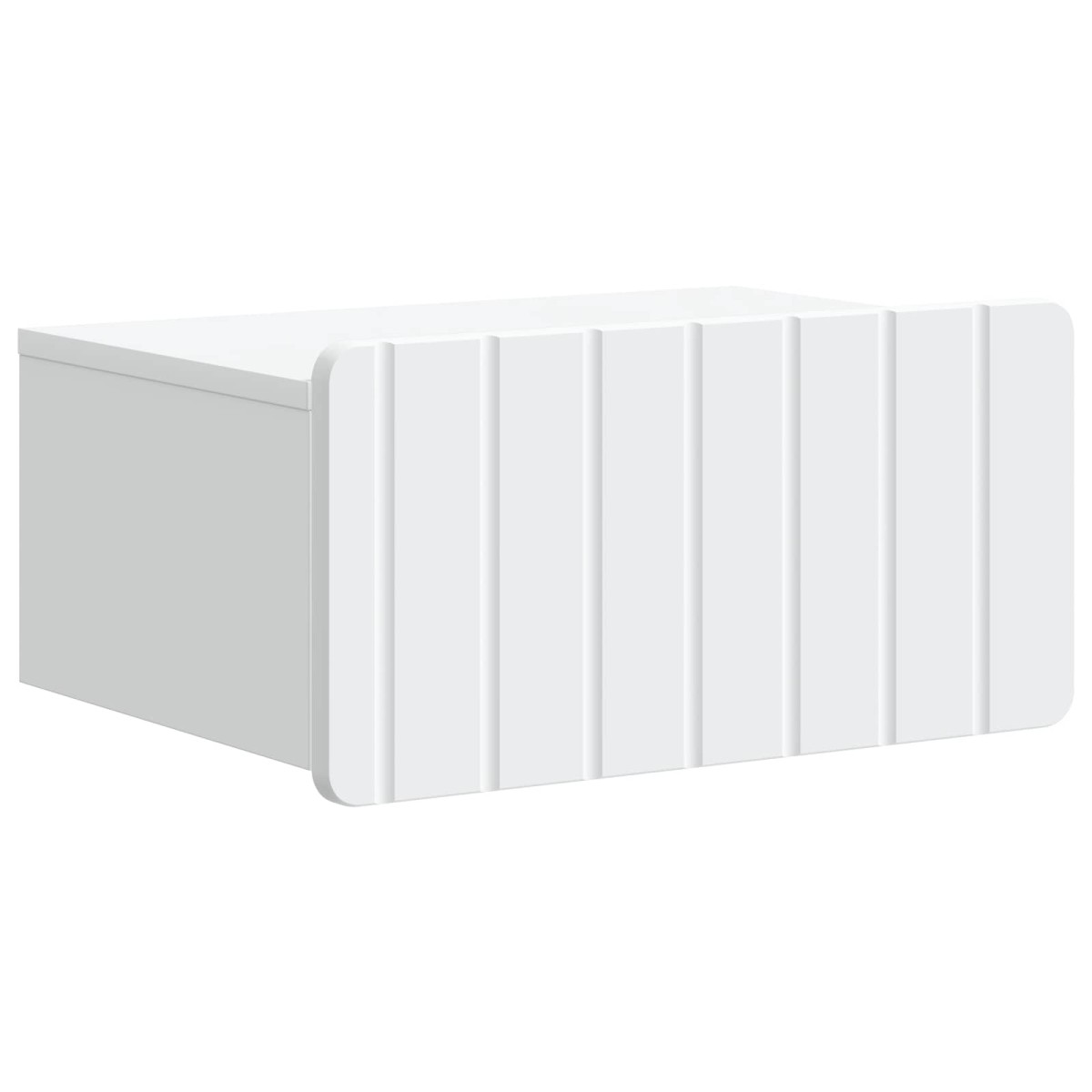 vidaXL Τοίχου Κρεμαστό Κομοδίνο 2 τμχ. Λευκό 49 x 34,5 x 24 εκ.