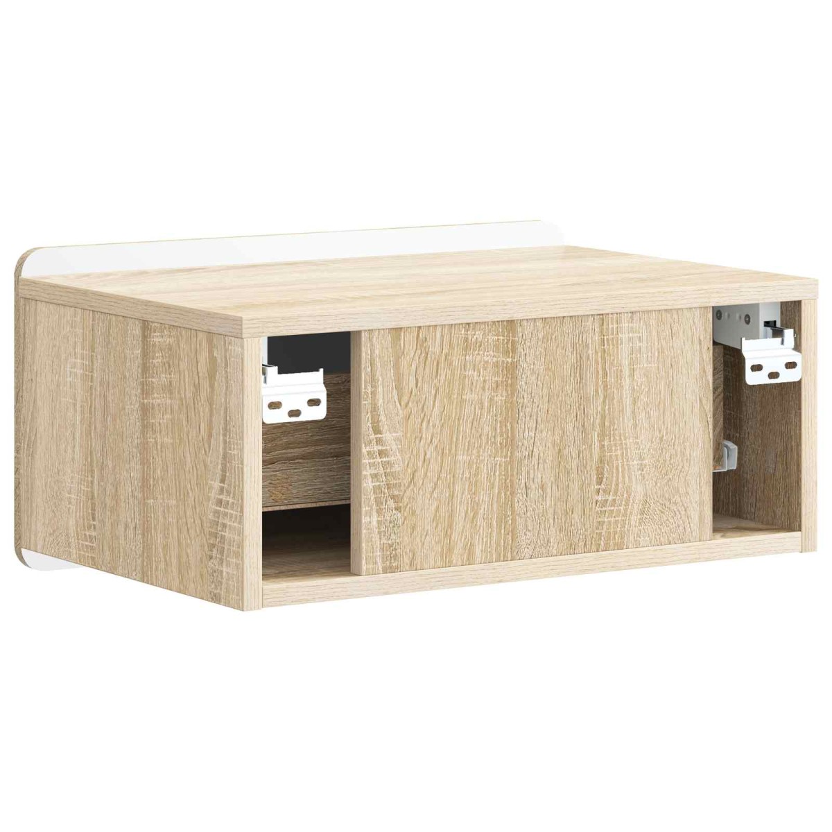 vidaXL Τοίχου Κρεμαστό Κομοδίνο Sonoma Δρυς 49 x 34,5 x 24 εκ.