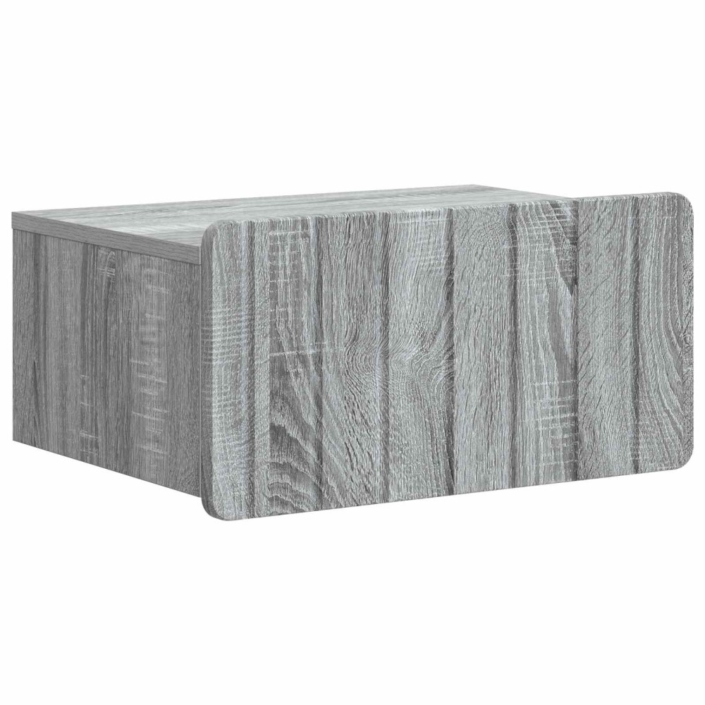 vidaXL Τοίχου Κρεμαστό Κομοδίνο Γκρι Sonoma 49 x 34,5 x 24 εκ.