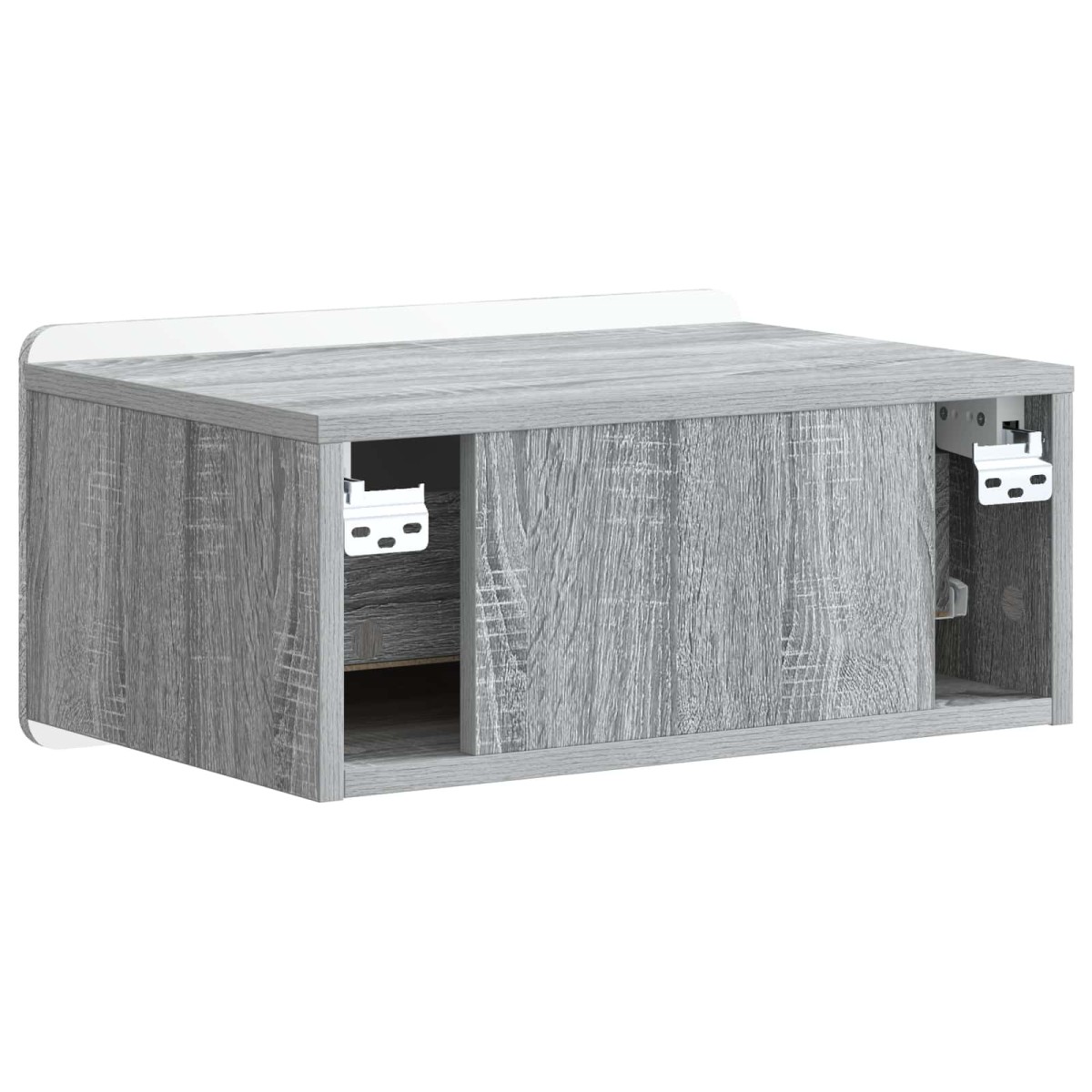 vidaXL Τοίχου Κρεμαστό Κομοδίνο Γκρι Sonoma 49 x 34,5 x 24 εκ.