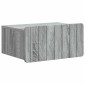vidaXL Τοίχου Κρεμαστό Κομοδίνο Γκρι Sonoma 49 x 34,5 x 24 εκ.