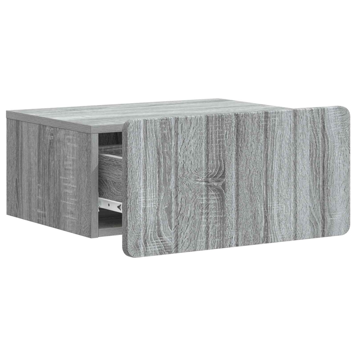 vidaXL Τοίχου Κρεμαστό Κομοδίνο 2 τμχ. Γκρι Sonoma 49 x 34,5 x 24 εκ.