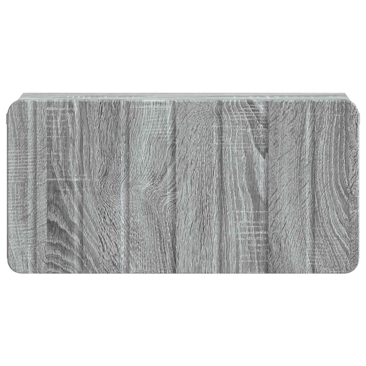 vidaXL Τοίχου Κρεμαστό Κομοδίνο 2 τμχ. Γκρι Sonoma 49 x 34,5 x 24 εκ.