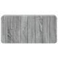 vidaXL Τοίχου Κρεμαστό Κομοδίνο 2 τμχ. Γκρι Sonoma 49 x 34,5 x 24 εκ.