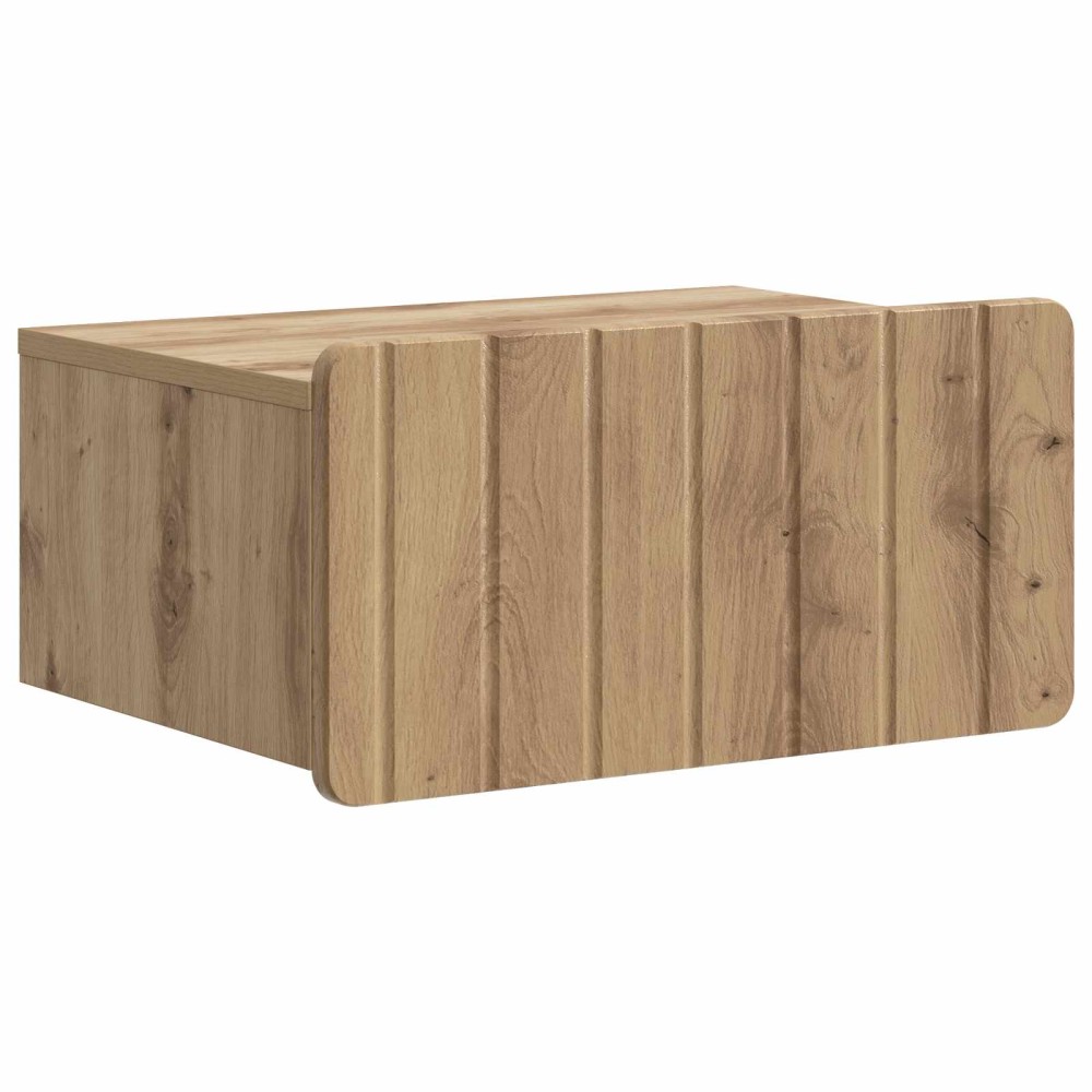 vidaXL Τοίχου Κρεμαστό Κομοδίνο Artisan Δρυς 49 x 34,5 x 24 εκ.