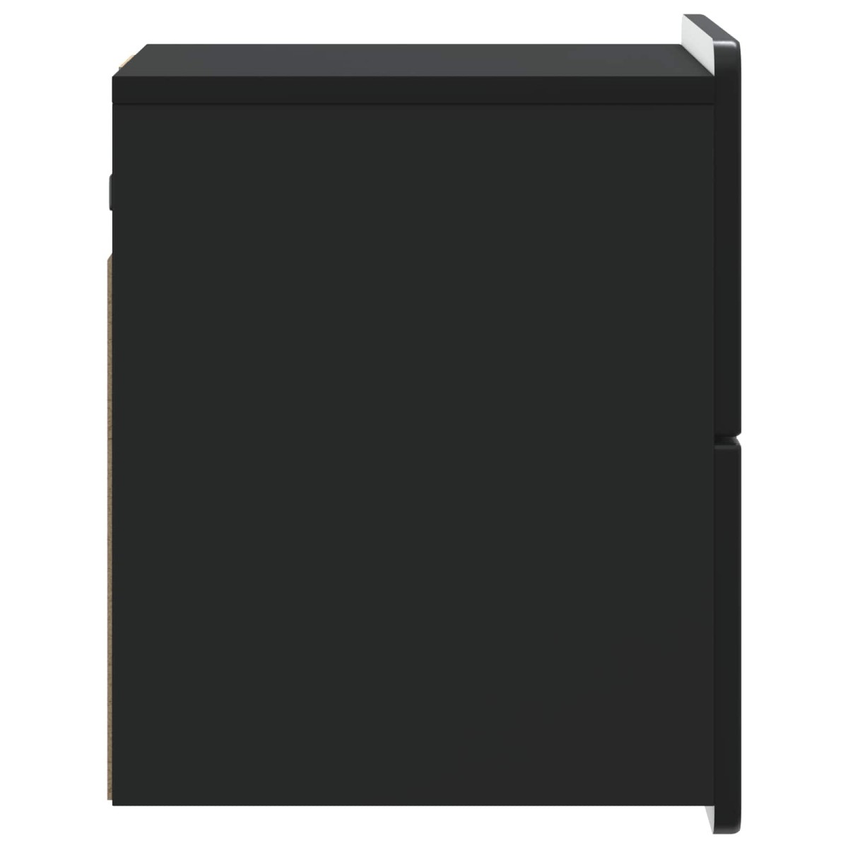 vidaXL Τοίχου Κρεμαστό Κομοδίνο Μαύρο 33 x 34,5 x 43 εκ.