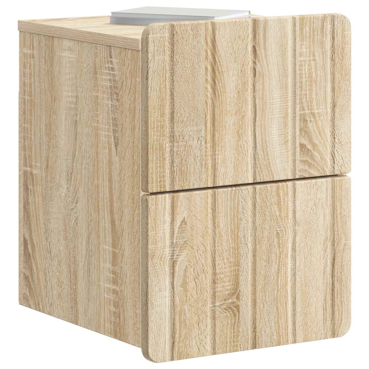 vidaXL Τοίχου Κρεμαστό Κομοδίνο Sonoma Δρυς 33 x 34,5 x 43 εκ.