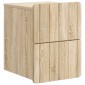 vidaXL Τοίχου Κρεμαστό Κομοδίνο Sonoma Δρυς 33 x 34,5 x 43 εκ.