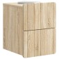 vidaXL Τοίχου Κρεμαστό Κομοδίνο 2 τεμ. Sonoma Δρυς 33 x 34,5 x 43 εκ.