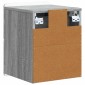 vidaXL Τοίχου Κρεμαστό Κομοδίνο Γκρι Sonoma 33 x 34,5 x 43 εκ.