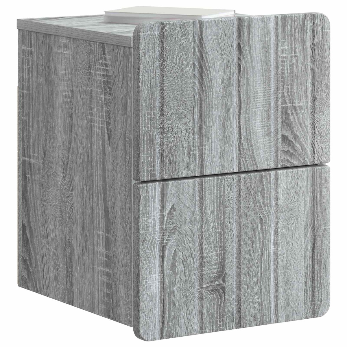 vidaXL Τοίχου Κρεμαστό Κομοδίνο 2 τεμ. Γκρι Sonoma 33 x 34,5 x 43 εκ.