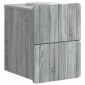 vidaXL Τοίχου Κρεμαστό Κομοδίνο 2 τεμ. Γκρι Sonoma 33 x 34,5 x 43 εκ.