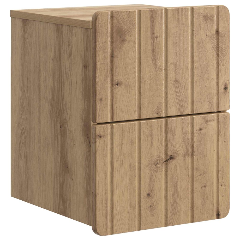 vidaXL Τοίχου Κρεμαστό Κομοδίνο Artisan Δρυς 33 x 34,5 x 43 εκ.