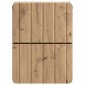 vidaXL Τοίχου Κρεμαστό Κομοδίνο Artisan Δρυς 33 x 34,5 x 43 εκ.