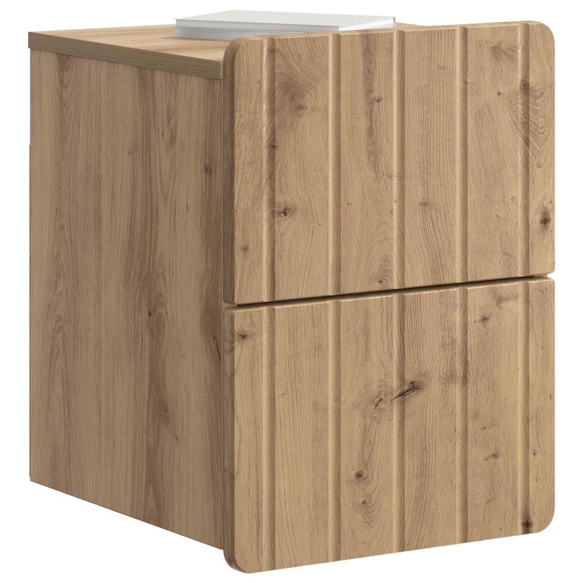vidaXL Τοίχου Κρεμαστό Κομοδίνο 2 τεμ. Artisan Δρυς 33 x 34,5 x 43 εκ.