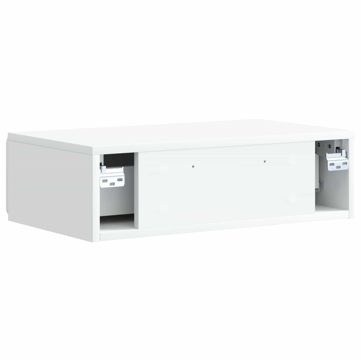 vidaXL Τραπεζάκι Τοίχου Λευκό 59 x 34,5 x 17 εκ. Επεξεργασμένο Ξύλο